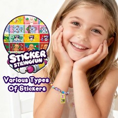 xouyhzy Creative Sticky Rolls Bracelet Making Kit for 80 Rolls, Pink