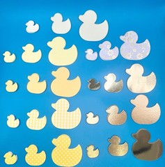 160+ Rubber Ducky Die Cuts 3 Sizes, 9 Styles