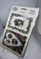 PSX Designs Stickers Pansy Frames Borders 6 Packs 2 Sheets Each Pack New