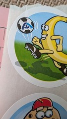 Vintage Stickers Albertsons Grocery Store Banana Cookie Skateboard Pizza Lot 4