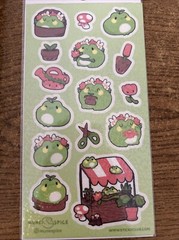 Stickii Club Frogs Garden Stickers Sheet By Mune Spice
