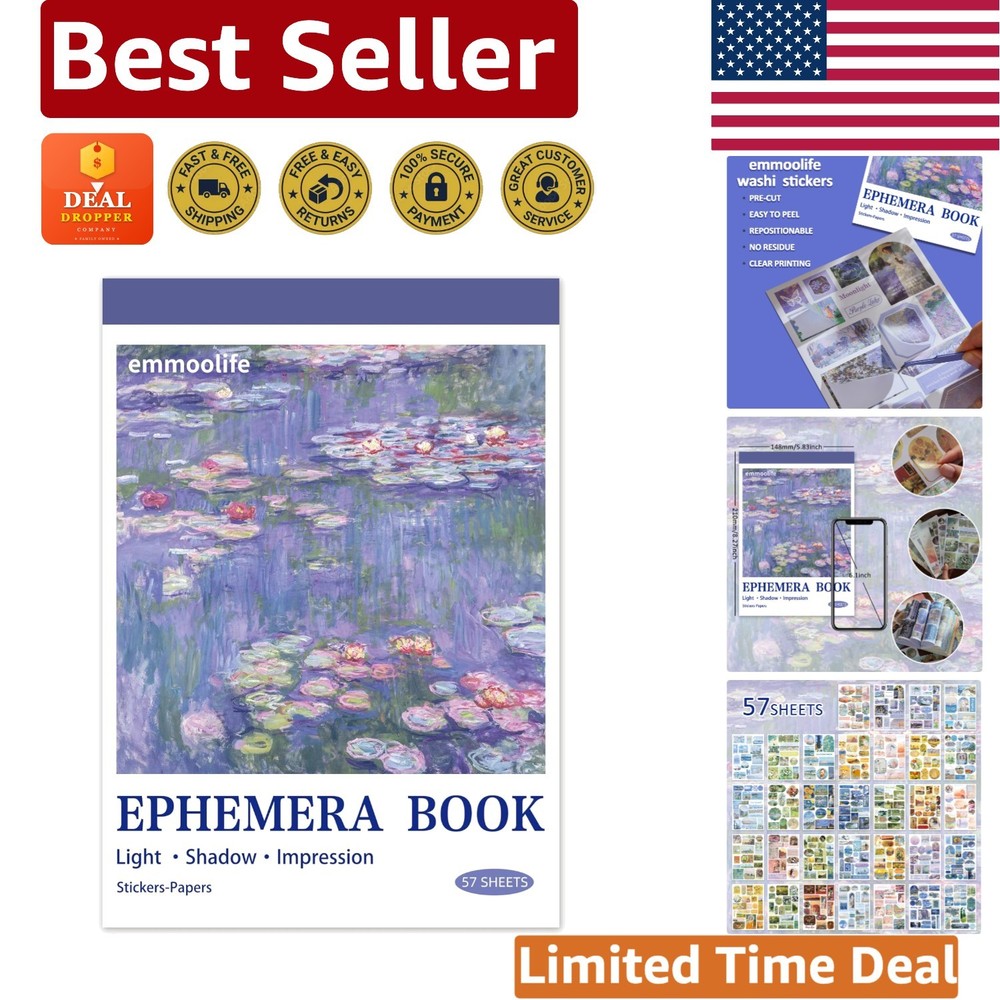 Impressionist Oil Painting Scrapbook Sticker Set – 537 Artful Journaling Pieces