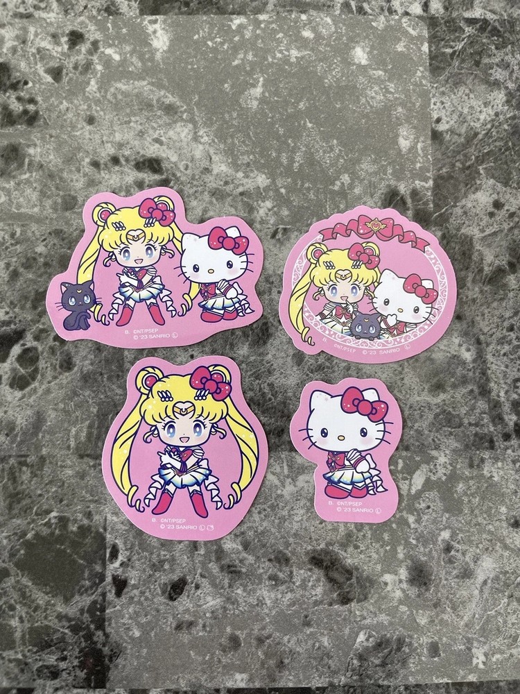 Bandai Sailor Moon X Sanrio Die-cut Stickers Japan Import Kawaii Cute Stickers