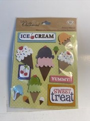 3-D foam dimensional sticker medley ice scream cones and crafts Hobby Lobby