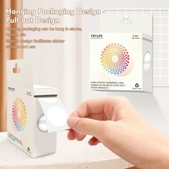 1″ White Round Color Coding Circle Dot Labels on a Roll 1000 Stickers 1 inch …