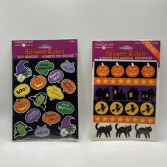 SEALED Vintage Halloween Stickers 4 Sheets Forget Me Not American Greetings (2)