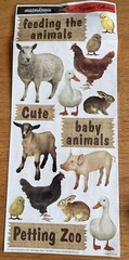 Forest Animals Farm Zoo Butterfly Floral Insects Nature Stickers Lot Used