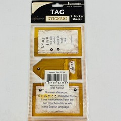 Remember When Summer Tags Tag Stickers 2 Sticker Sheets Scrapbook #22366