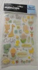 David Walker Epoxy Stickers Creative imaginations. Babies One Sheet New. Sealed.