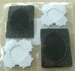 Michael’s B &W 3D Stickers Scrapbooking Mini Paper Frames 168321 Crafts Design