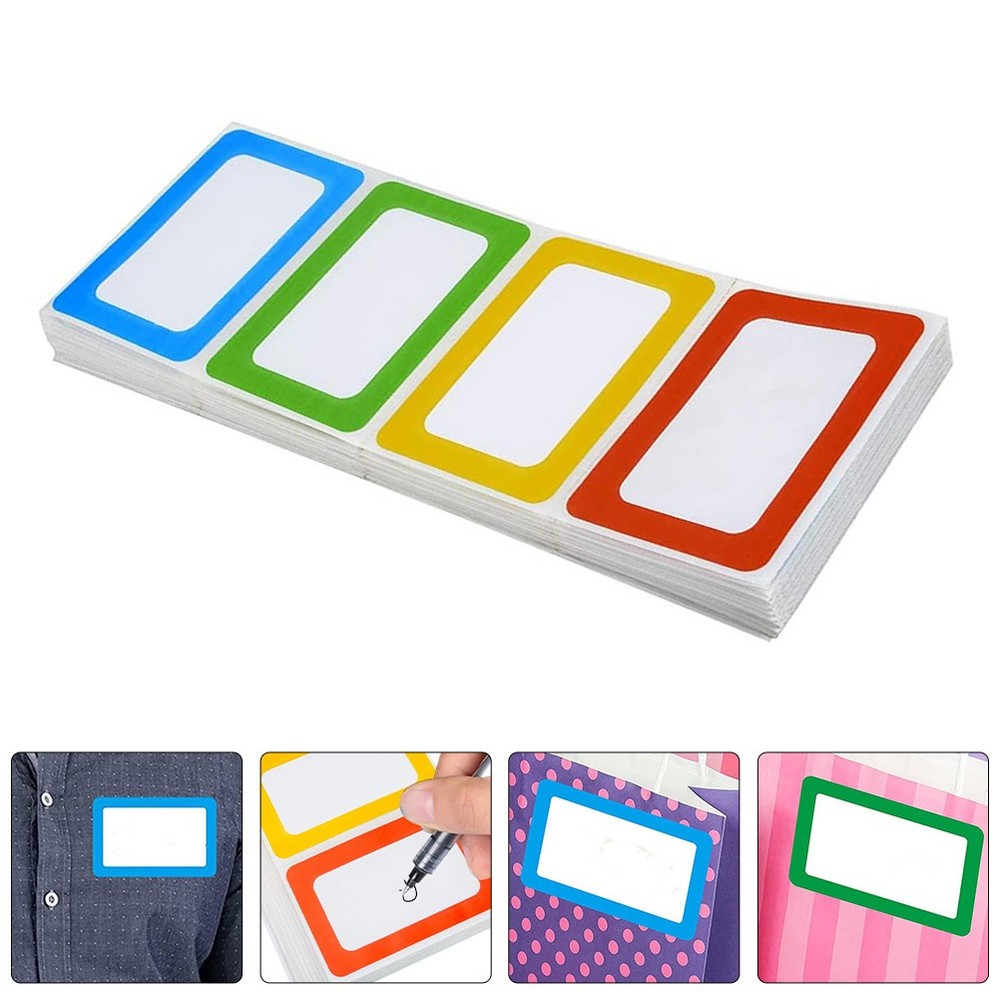 150 Pcs Labels for School Supplies Colorful Stickers Name Badge Index Tabs