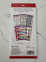 Sticko Valentine Stickers 18 PC Decorative Chalk Hearts Scrapbooking Crafts Art