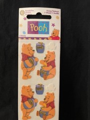 1996 1998 Sandylion Pooh Stickers: Choice of 6 stickers. Sealed New old stock
