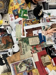 Vintage Ephemera Lot of 60+ Pieces Junk Journal Book Pages Photos altered art