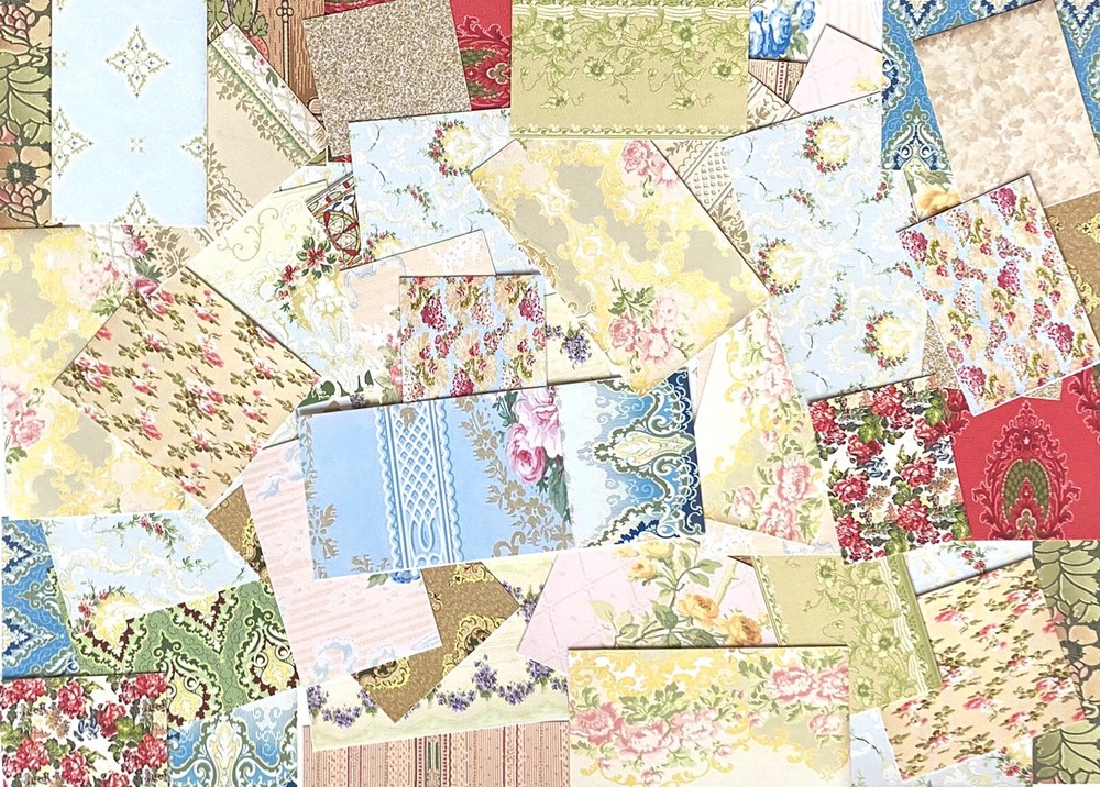 Vintage Wallpaper Prints 25 Antique Wallpaper Prints For Junk Journals Kit # WP2