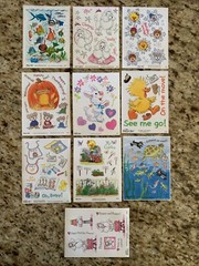 10 Suzy’s Zoo sticker sheets (lot 1)