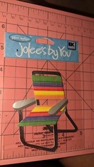 Jolees Rainbow Beach Chair Folding Chair Scrapbook Stickers