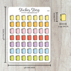Book Reading Planner Stickers