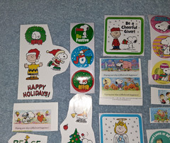 Peanuts Snoopy Lot 50 Stickers Charles Schulz Charlie Brown Woodstock Linus