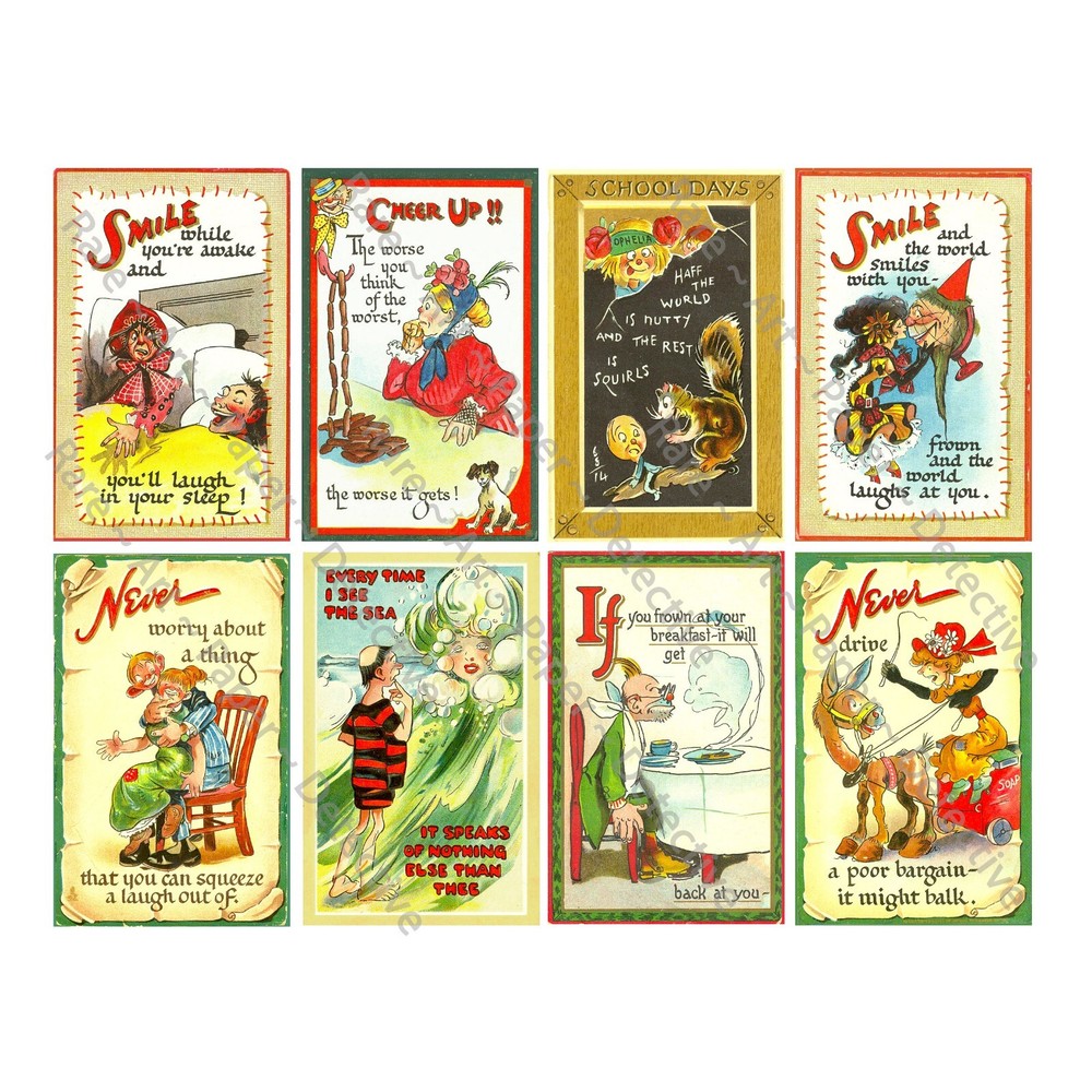 Inspirational & Comedy Postcard Tags, 2.5″ x 4″ , CUT & PEEL STICKERS