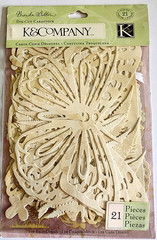 K&Company Brenda Walton Flora Fauna Butterfly Die Cuts 2011 Ephemera 21pc NOS