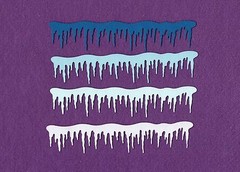 ICICLE BOARDER small snow die cuts