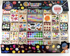 Vintage Sandylion 2500 Sticker Set Box Rare Metallic, Prismatic Nearly Complete