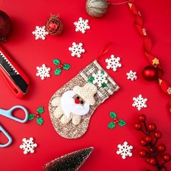 160PCS Mini/Small/Miniature Christmas 160pcs, Traditional Holiday Colors