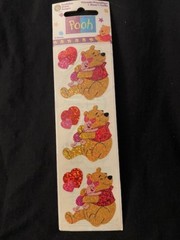 1996 1998 Sandylion Pooh Stickers: Choice of 6 stickers. Sealed New old stock