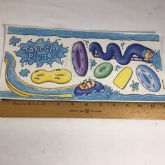 12″ Waterslide Waterpark Premium SCRAPBOOK Stickers Sticker Parade