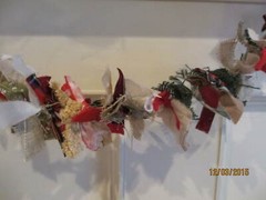 Fabric Rustic Style Holiday Garland,Rustic Christmas Garland,Rustic Wedding Garl