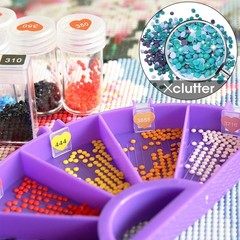 Sticker Label Set, Heart Labels Colored Number Stickers, Art Storage2221