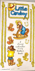 Vintage Bo Bunny Little Cowboy Clear Stickers 2002 Scrapbook Journaling NOS
