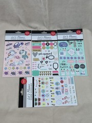 Let’s Planner Scrapbooking Stickers Set Planner Organizer Journal Embellishments
