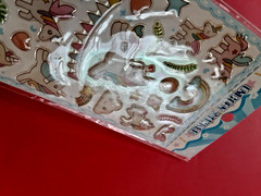 Kawaii epoxy unicorns 3D sticker pkg *damaged* (free ship $20 min US only)