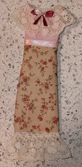 Lot Of 3 Handmade Dresses For Junk Journals scrapbooks shadow boxes Ornaments