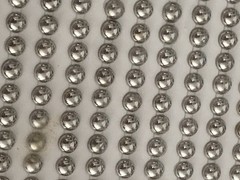2 packs Crafters Square 900 pcs 3 mm Self Adhesive Round Gems, Metallic Silver