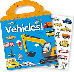 Puffy Sticker Book for Kids – 33+ Reusable Stickers For Toddler Travel, Ages 1-8