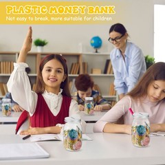6 PCS Plastic Coin Jars, Behavior Tokens, Kids Reward Jar, Classroom Teacher