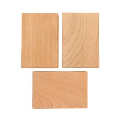 3Pcs Unfinished Yellow Wood Blocks DIY Craft Wood Cutouts Rustic Party Decor