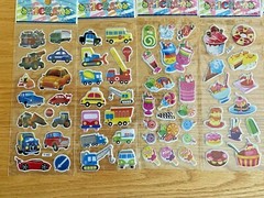 1PCS Children Cartoon Bubble Stickers 3D Motivational Stickers Toys