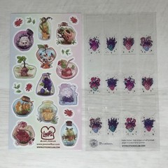 Stickii Club Sticker Sheets Lot of 8 Miscellaneous