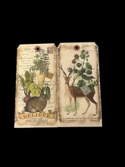 In The Land of Elsewhere Tags Mixed Lot Junk Journaling Crafting Gifts 8”x4”