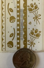 GOLD METALLIC OUR WEDDING 12”Border Sticker(2pc)SRM •Celebration•Flowers•Title•
