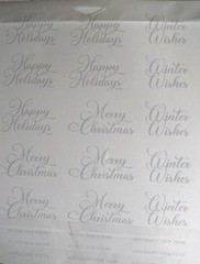 Gina K Designs POLY-GLAZE Foiling Sheets Holiday Floral 3 Sheets