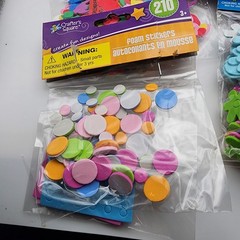 Craft Sticker Lot – Foam Shapes, Smiley Faces, Stars, Alphabet & Reward Stickers
