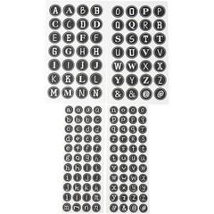 Chalkboard Theme Letter Sticker – 144-Pack Round Alphabet Labels 10 Packs