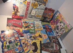 Children’s Lot Stickers, Coloring kits Toy Story, Cars, Minions, Spiderman etc.