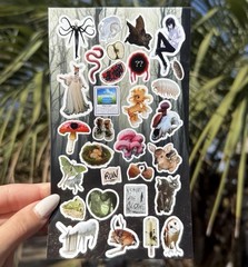 Creepycore 6 Sticker Sheets Scarycute Gothic Insects Horror Theme