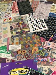 Vintage Stickers Lot Sealed Over 150 Packs Sticko Jolees Stickabikities Hallmark